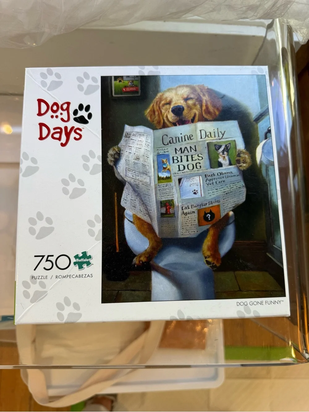 ‘Dog Gone Funny’ Puzzle - White Box with Multicolor Artwork